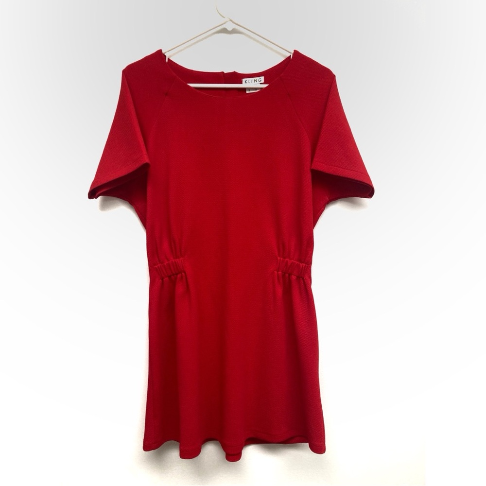 Red Short Sleeve Dress